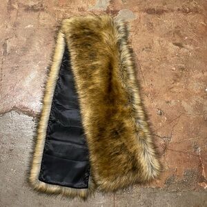 Hand sewn, fur throw